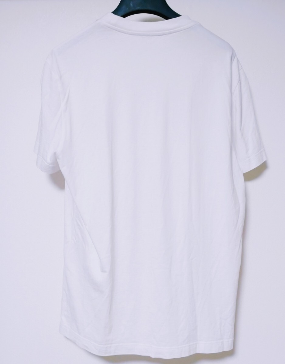 プラダ 半袖カットソー ロゴ刺繍 白 L