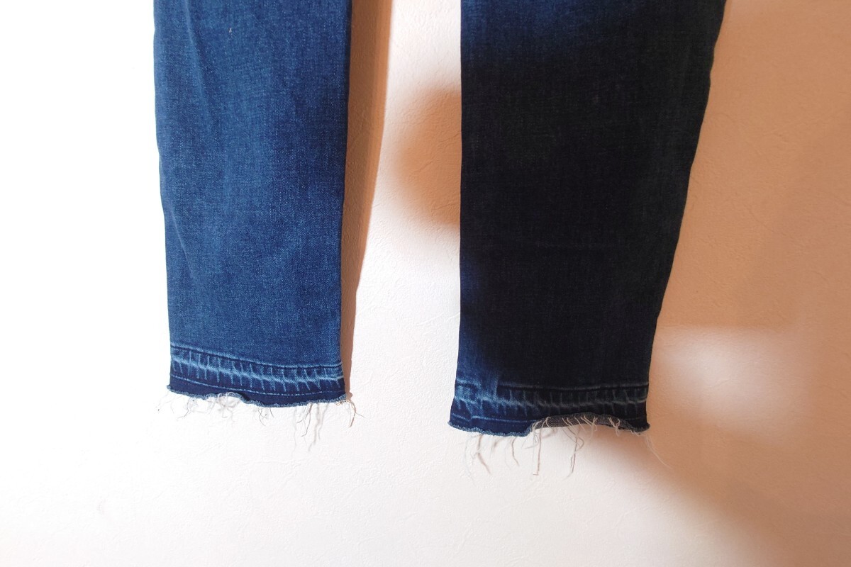 SOMETHING サムシング カットオフ スキニージーンズ SEA06 美腳ストレッチクロップドデニム Lサイズ ストレッチジーンズ ストレッチデニム