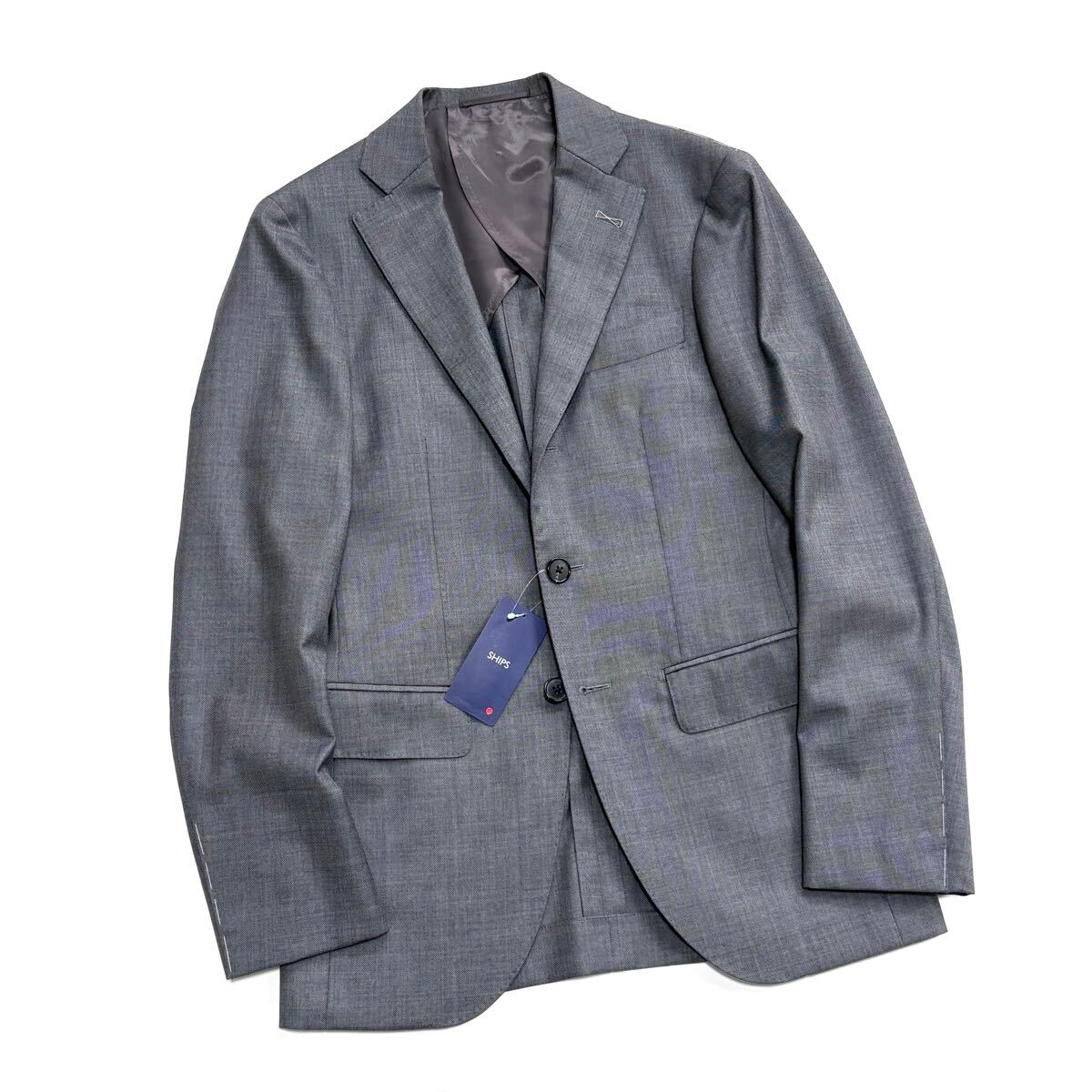 未使用 SHIPS × Loro Piana SILK AIR スーツ 42 グレー 未使用 SHIPS × Loro Piana SILK AIR スーツ 42 グレー