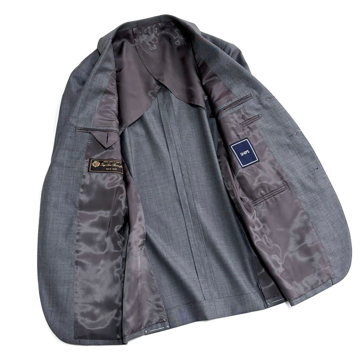 未使用 SHIPS × Loro Piana SILK AIR スーツ 42 グレー 未使用 SHIPS × Loro Piana SILK AIR スーツ 42 グレー