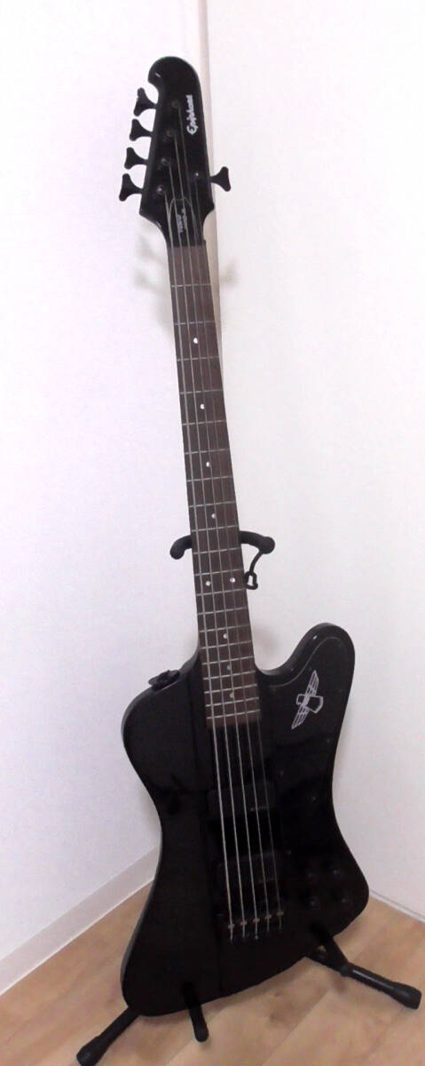 〇Epiphone/エピフォン/T-BIRD PRO5/2ND/黒/５弦ベース/エレキ〇