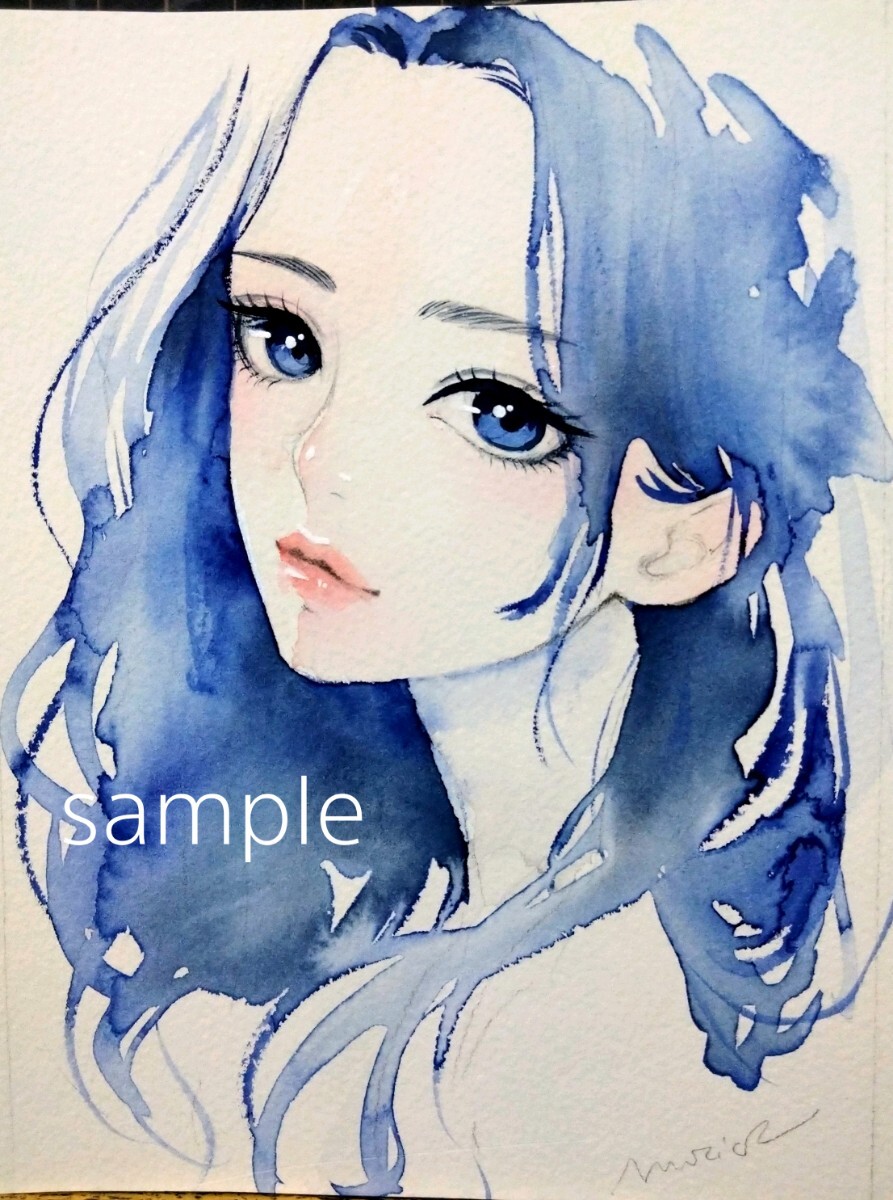 肉筆 原画 水彩画 ドローイング 手描きイラスト Yahoo!オークション - 手描きイラスト 肉筆原画 水彩画