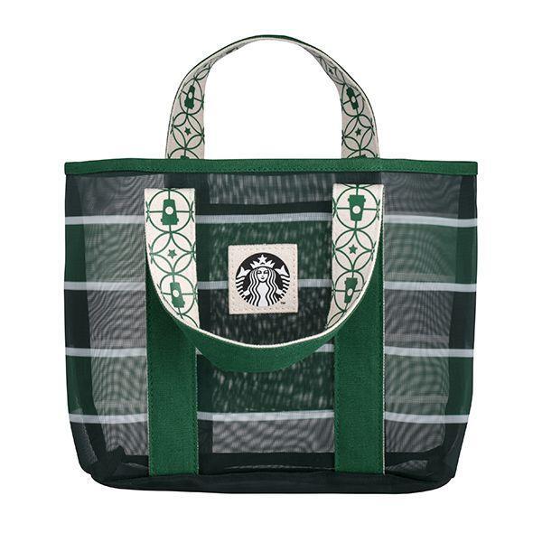 台湾 スターバックス Starbucks ゴッデス ナイロントートバッグ 台湾 台湾限定 中 漁師網 トートバッグ バッグ Starbucks スタバ