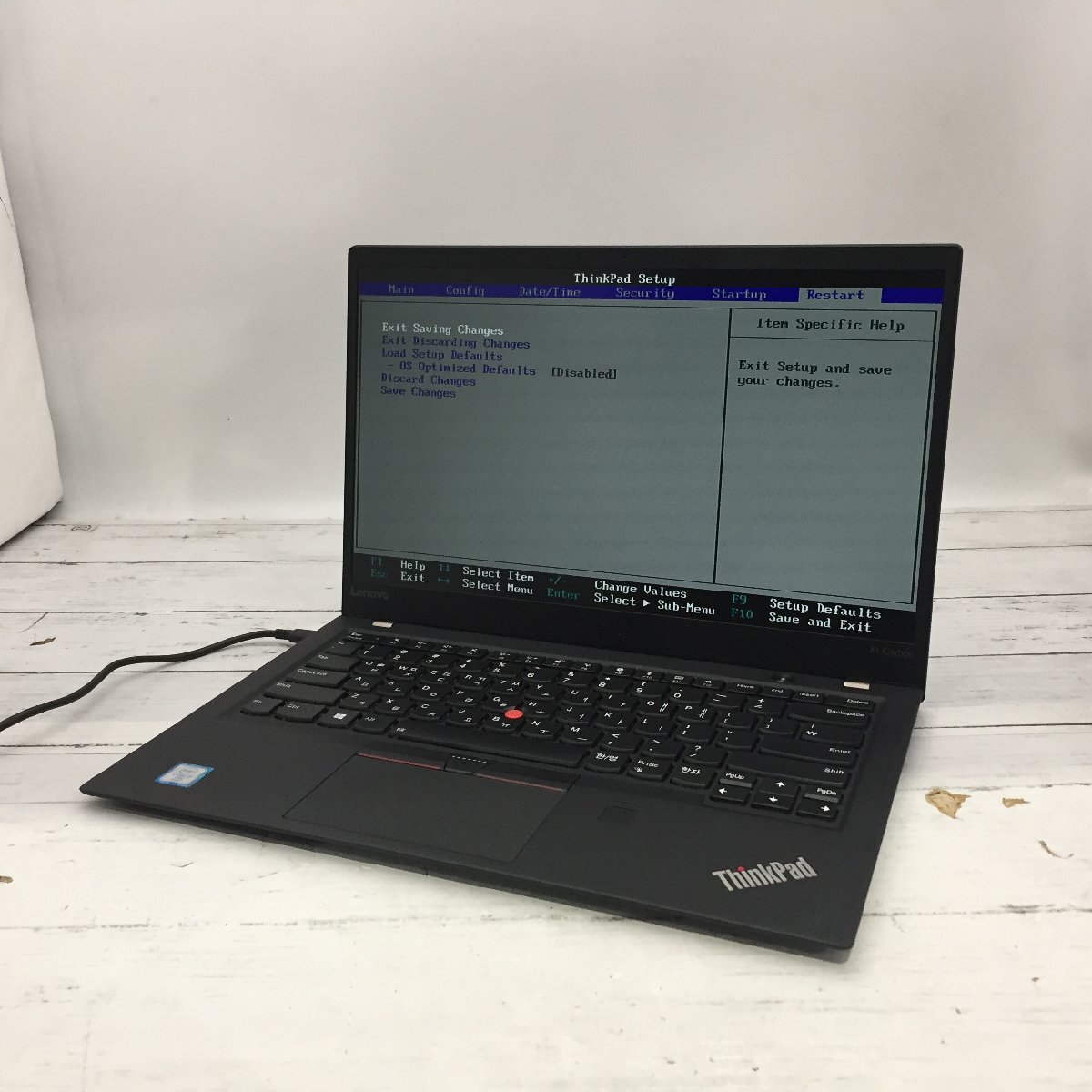 【難あり】 Lenovo ThinkPad X1 Carbon 20K3-S11H00 Core i7 6600U 2.60GHz/16GB/256GB(SSD) 〔A0402〕