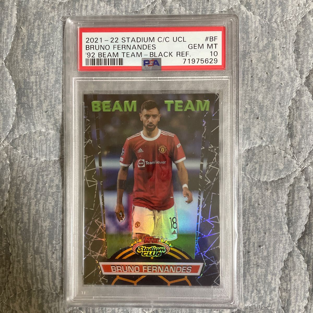 Topps soccer ブルーノ フェルナンデス 10シリ PSA10 stadium club 2021/22 UEFA CHAMPIONS LEAGUE