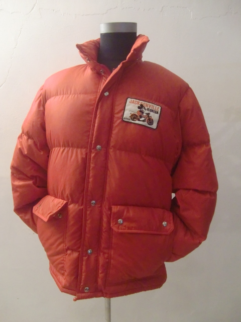 送料無(wú)料 70’s~80’s Win ヴィンテージ ダウン ジャケット バイカー ミッキーマウス ディズニー ワッペン ナイロン アウタ 70年代 80年代 