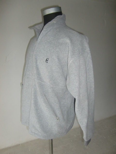 送料無料 90’s イタリア製 Conte of Florence ハーフジップ プルオーバー トラック ジャケット フリース シャツ 90年代 旧タグ スナップT_画像3