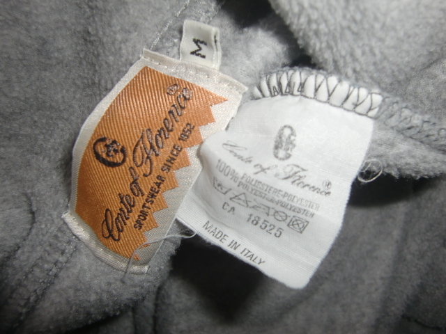 送料無料 90’s イタリア製 Conte of Florence ハーフジップ プルオーバー トラック ジャケット フリース シャツ 90年代 旧タグ スナップT_画像10