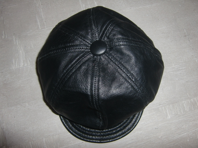 送料無料 USA製 90's NEW YORK HAT ラムスキン ブラック レザー 送料無料 USA製 90's NEW YORK HAT ラムスキン ブラック レザー