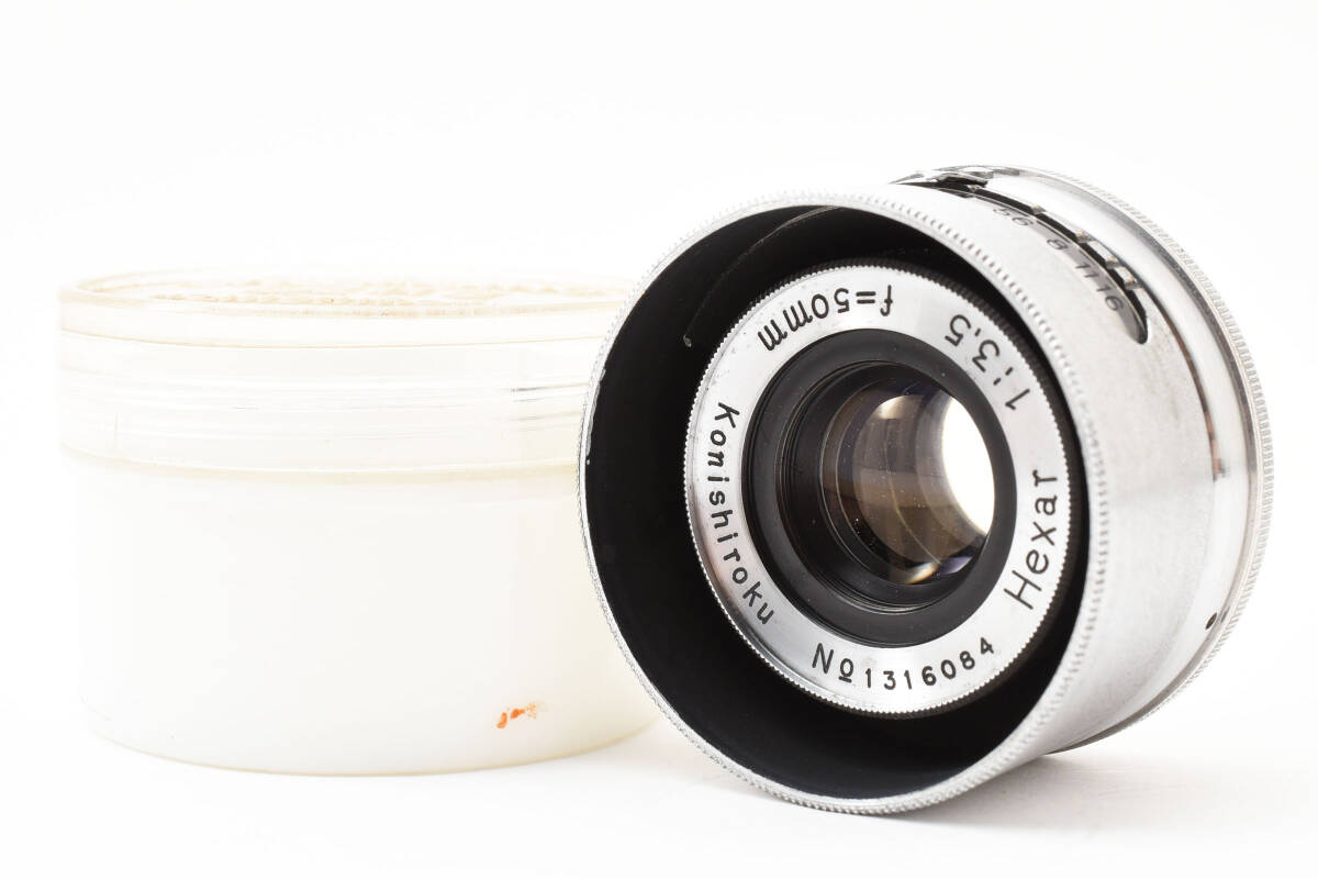 Konica 小西六 Hexar 50mm F3.5➕75mm F4.5 セット 小西六写真工業】スナップ撮影に最適！HEXAR (L) 50mm F3.5