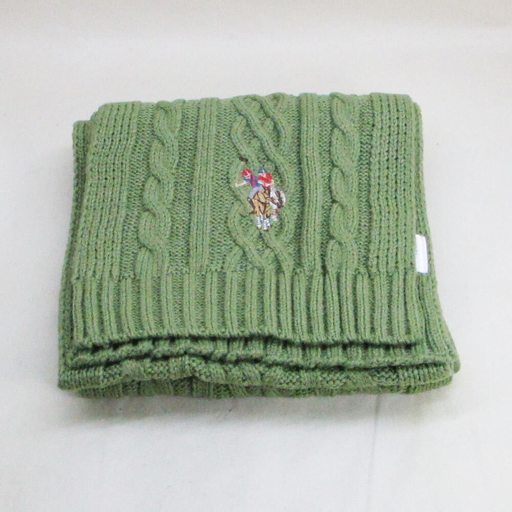  muffler акрил 100% 180x20cm uspa2014-447409 светло-зеленый U.S. POLO ASSN.( You e spo нижний sn) one отметка вышивка 