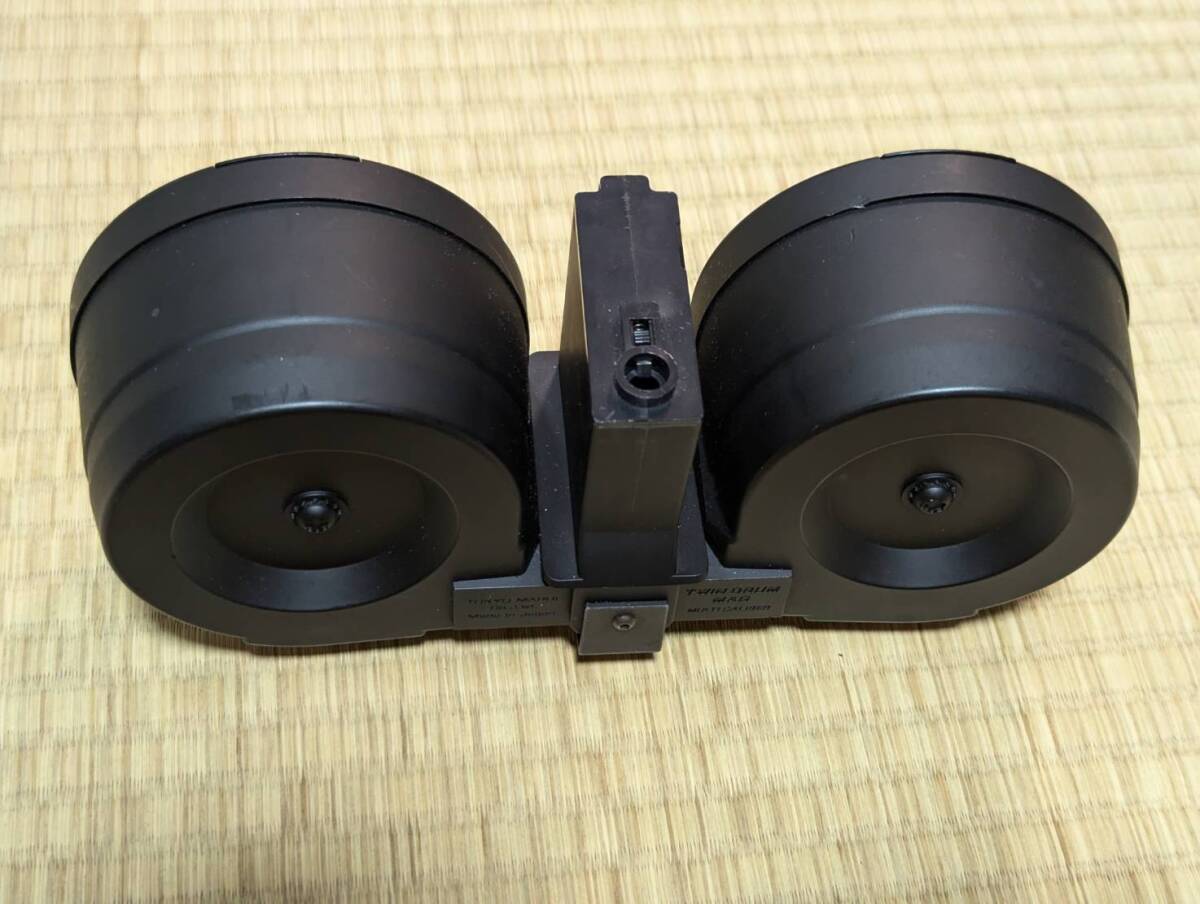 東京マルイ 電動ガン M4シリーズ対応 1200発 ツインドラムマガジン 中古