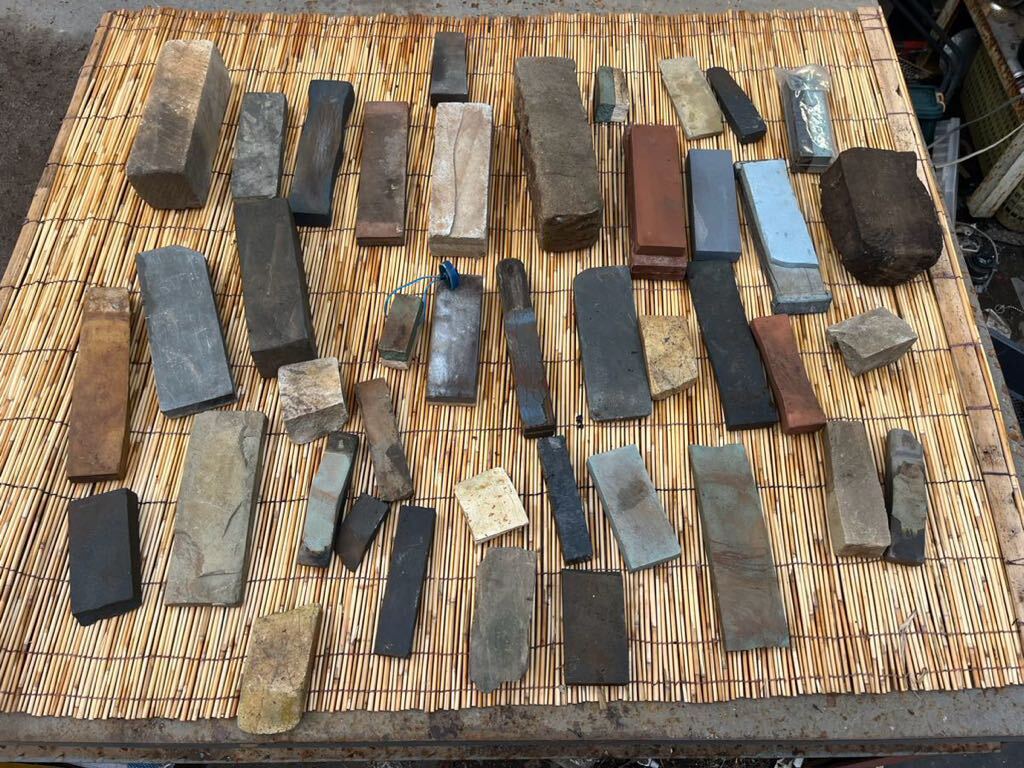 ◆いろいろな 砥石 まとめて 7本 使用品/刃物 金属 包丁 研磨 荒 中 仕上げ 道具