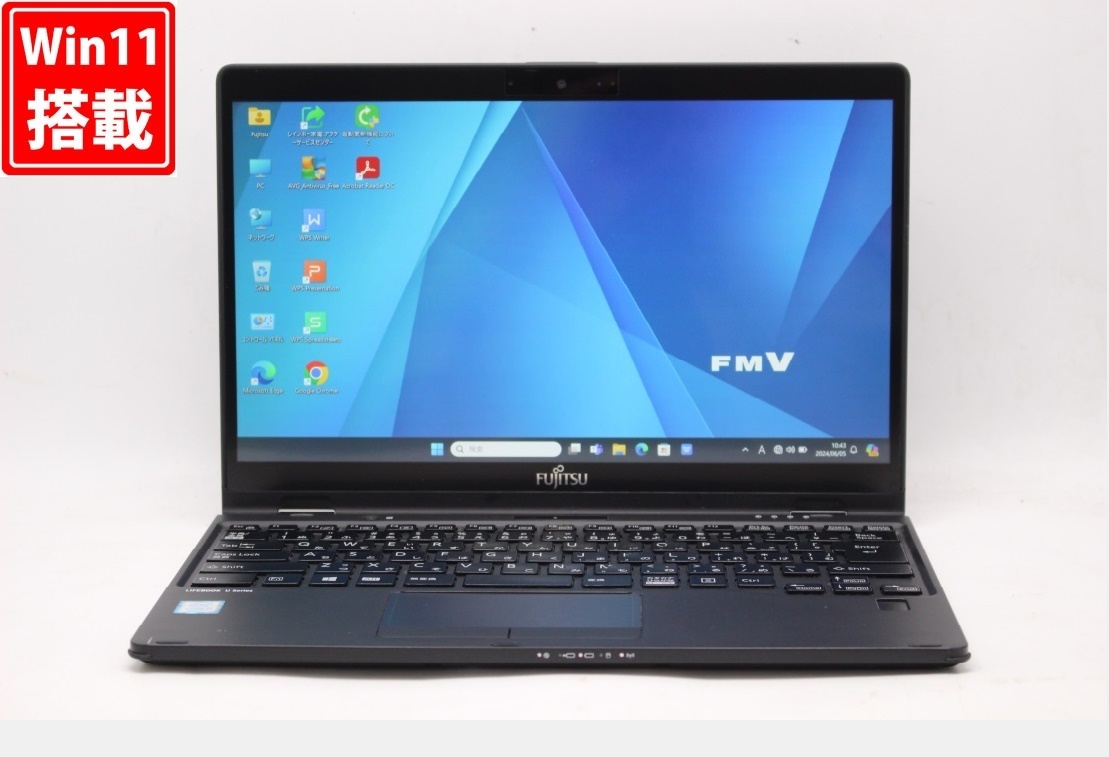 中古 フルHD タッチ 13.3型 Fujitsu LIFEBOOK U939XA Windows11 八世代 i5-8365U 8GB 256GB-SSD カメラ 無線 Office付 管:1029w