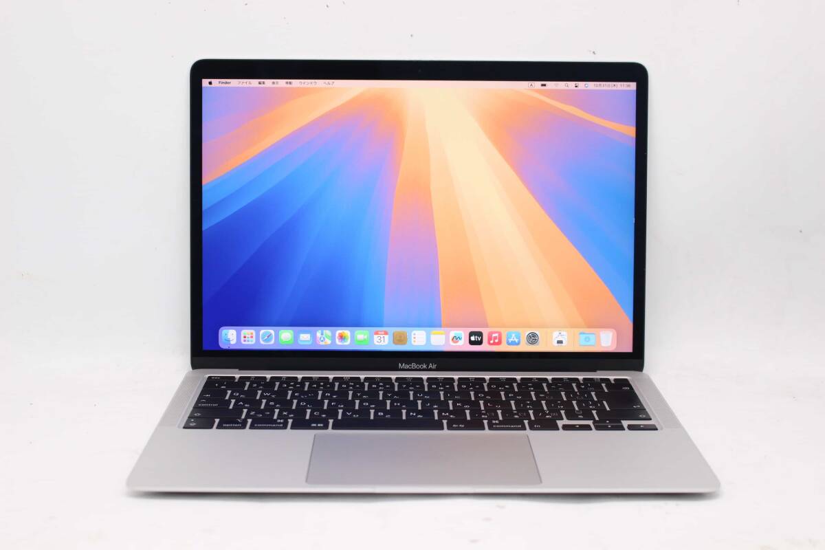 良品 2K対応 13.3型 Apple MacBook Air A2179 (2020年) macOS Sequoia 第10世代 i5-1030NG7 16GB NVMe 512GB-SSD カメラ 無線 管:1149j
