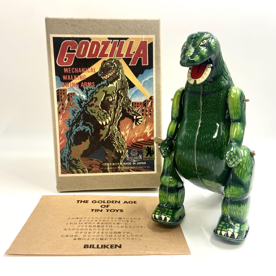 希少品】 ビリケン商会 ゴジラ GOZILA ブリキ ゼンマイ動力 禁断 希少品】 ビリケン商会 ゴジラ GOZILA ブリキ ゼンマイ動力 禁断