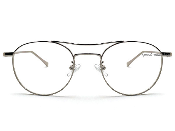 W BRIDGE BOSLLINGTON SUNGLASS SILVER × CLEAR/ двойной Bridge Boss Lynn тонн солнцезащитные очки two Bridge раунд type date очки retro sharp маленький .