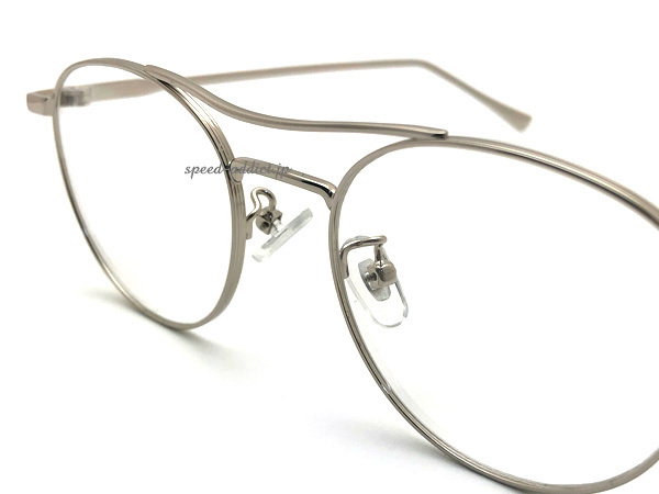 W BRIDGE BOSLLINGTON SUNGLASS SILVER × CLEAR/ двойной Bridge Boss Lynn тонн солнцезащитные очки two Bridge раунд type date очки retro sharp маленький .