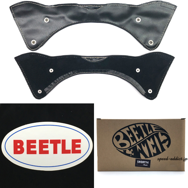 【即納】OCEAN BEETLE BEETLE SHORTY4 BLACK チンカップ白 L/オーシャンビートルショーティー4ブラック黒bucoブコトラベラー