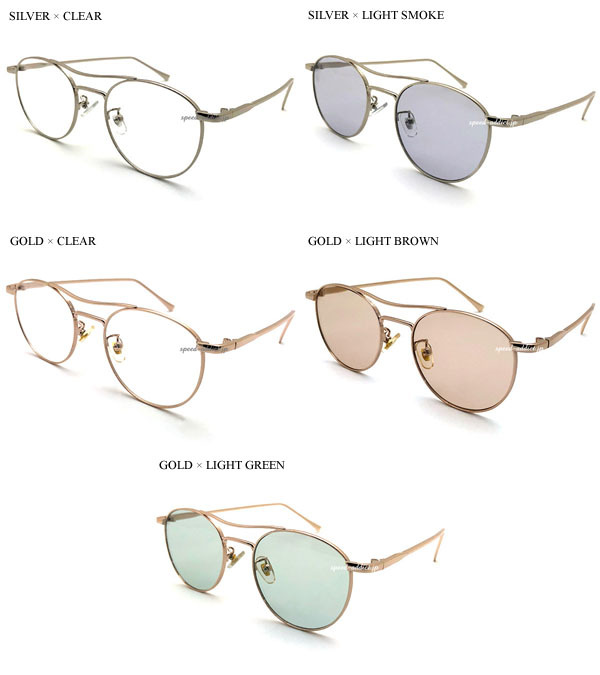 W BRIDGE BOSLLINGTON SUNGLASS SILVER × CLEAR/ двойной Bridge Boss Lynn тонн солнцезащитные очки two Bridge раунд type date очки retro sharp маленький .