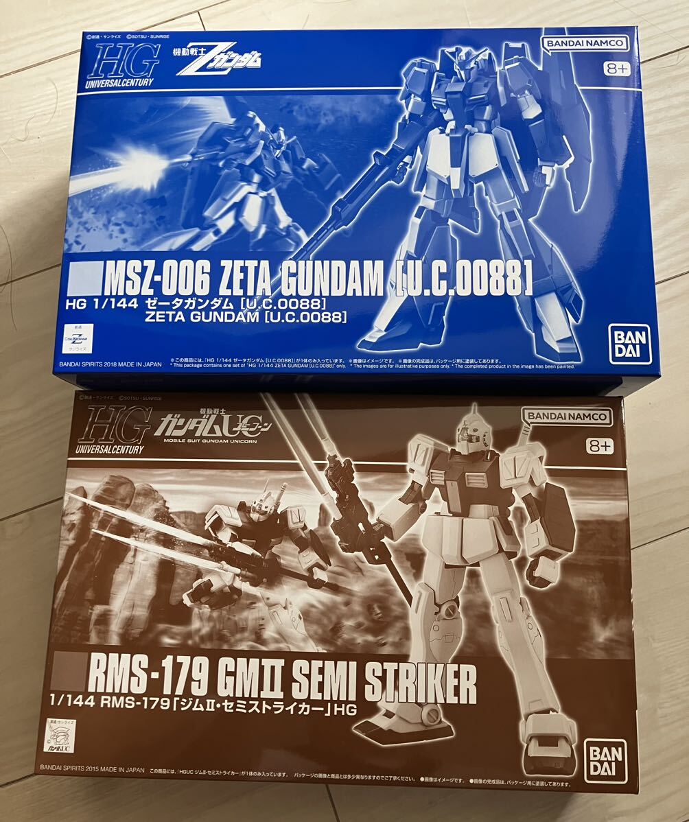 HG 1/144 ゼータガンダム［Ｕ.Ｃ.００８８］HGUC ジムII セミストライカー 機動戦士ガンダムUC 2個セット プレバン 新品