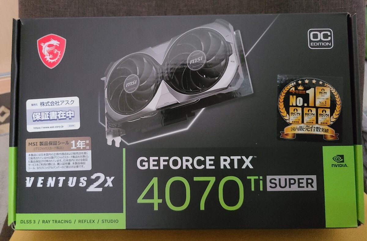 MSI RTX 4070Ti VENTUS 2x 12G OC未開封未使用保証書 Amazon.com: MSI GeForce RTX 4070 Ventus 2X E 12G OC