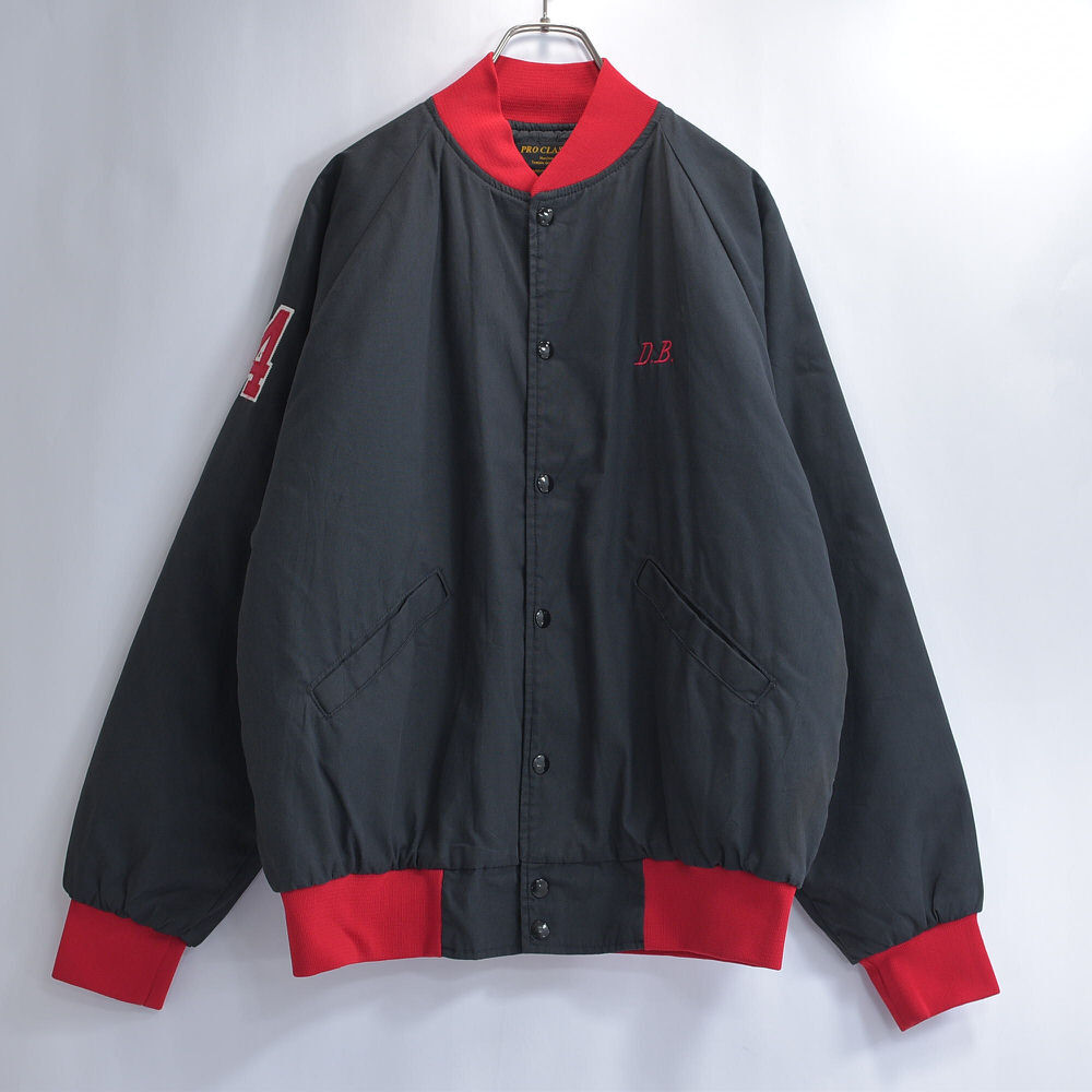 80〜90s アメリカ製 PRO CLASSICS 刺繍デザイン中綿入りブルゾン 80～90s アメリカ製 PRO CLASSICS 刺繍デザイン 中綿入り