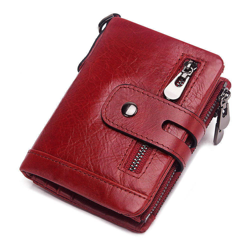 WJ048#※安心価格※お灑落な牛革メンズ財(cái)布！二つ折り！【グリーン】