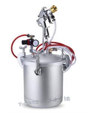 ☆新品塗装ガン ペイントスプレー 加圧式 エアースプレーガン 塗装用 圧送タンク スプレーガン 容量10L 6穴口径 2mm