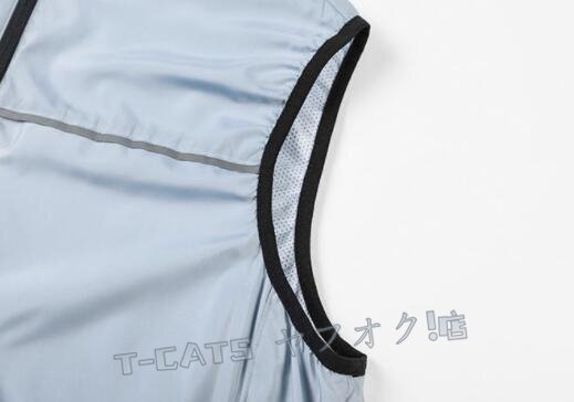 ☆新品空調(diào)服 ベスト クールウェア 10000mAh バッテリー ファン セット 熱中癥対策 大風(fēng)量 アウトドア 作業(yè)服 軽量 釣り グレー 男女兼用