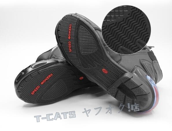 ☆新品バイクシューズ ライディングシューズ バイク メンズ バイクブーツバイク用ブーツ 防水 耐摩擦 バイク用品 四季 白 44（27cm）