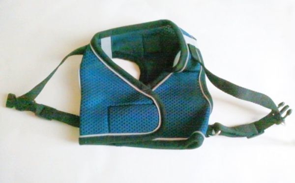 LDL2630# 犬 貓★ハーネス＆リード【XLネイビー】メッシュで柔らかい 著せやすい 苦しくない 犬服 胴輪 中型犬【XL 濃紺 青】ベスト型 洋
