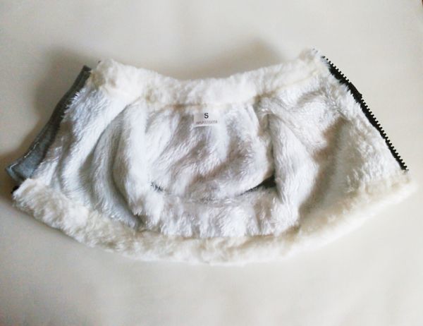 LDL2620# 防寒 ペット用品 犬服【M 灰】犬 アウター コート