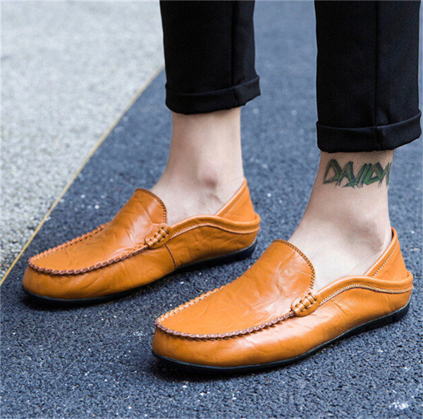 LGH181#新品 メンズローファー ビジネスシューズ ドライビングシューズ スリッポン モカシン 通勤 軽量 柔らかい カジュアル イエロー