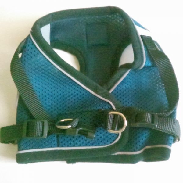 LDL2630# 犬 貓★ハーネス＆リード【XLネイビー】メッシュで柔らかい 著せやすい 苦しくない 犬服 胴輪 中型犬【XL 濃紺 青】ベスト型 洋