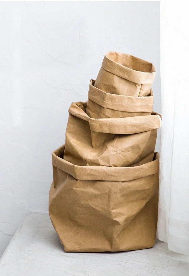 LDL1684# средний бумажная сумка бардачок горшок покрытие серый / чёрный / натуральный 