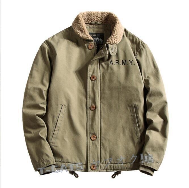 ☆新品アメリカ 冬服ミリタリージャケット メンズ おしゃれ フライトジャケット 防風 防寒 コート中綿入り ジャンパー 4XL 緑