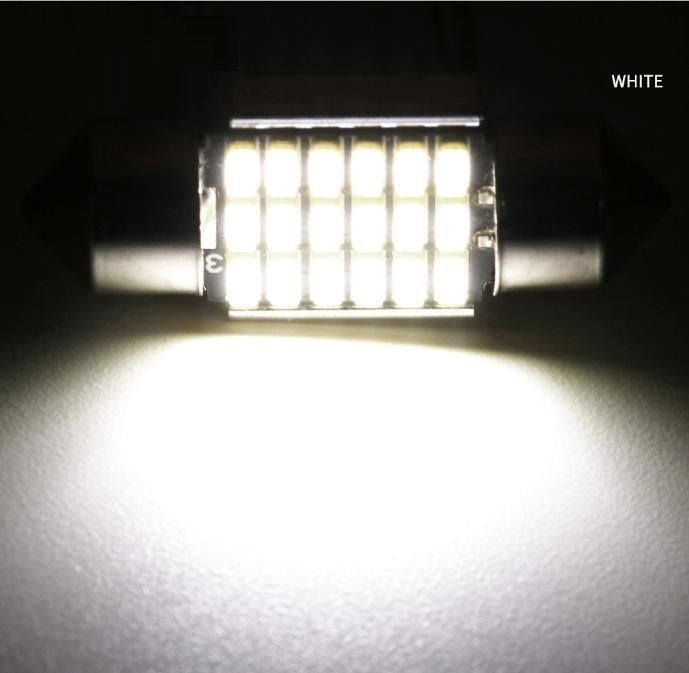 LDL3425# T10 x 31mm 18連3014チップ 10個(gè)セット 車ランプ LED ルームランプ ポジションランプ 12V 車検対応