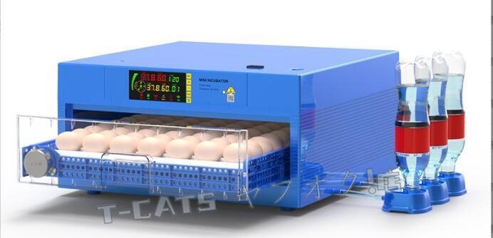 ☆新品上質全自動孵卵器 56卵 インキュベーター 大容量 照卵器付き デジタル表示 自動給水式 自動温度制 湿度保持 鶏など家畜家禽鳥類専用