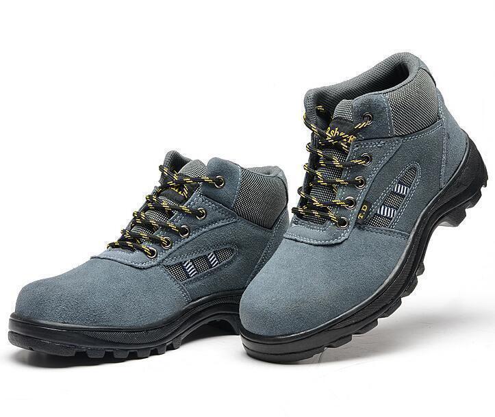 WJ108#新品！鋼鉄先芯♪作業靴 メンズ 安全靴 ワークシューズ ブーツ 釘踏み抜き防止 本革 滑り止め