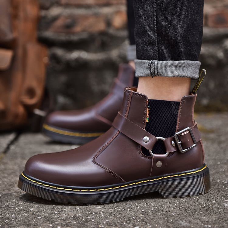 LDL1324# メンズ 革靴 レザーシューズ 牛革 カッコイイ スニーカーカジュアル ファッション ショートパンツ 24.5~28cm ブラック