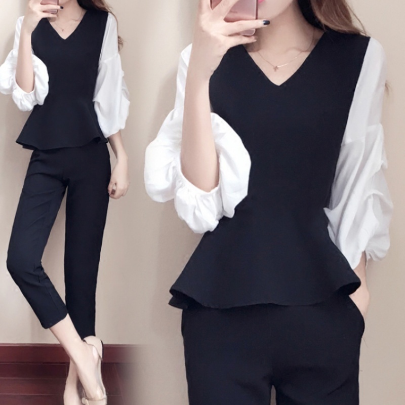 CHQ631#パンツスーツ レディース　スーツセット　上下セット　フォーマルスーツ　セレモニーパンツスーツ　通勤 入学式 S~2XL