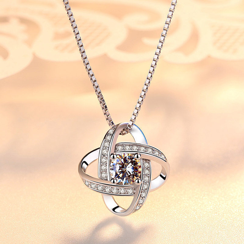 CSN549#「厳選逸品」 S925 シルバー ダイヤモンド ネックレス ペンダント レディース 女性 誕生日 プレゼント ギフト アクセサ