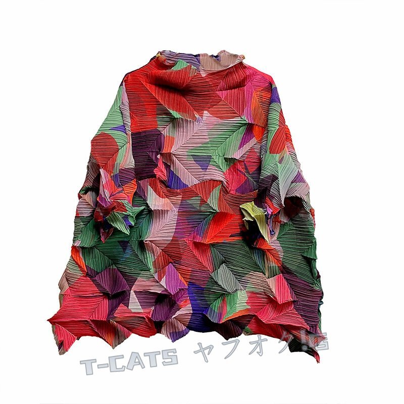 * новый товар женский tops * туника * плиссировать длинный рубашка * блуза dore-p... замечательный рисунок * синий цвет 
