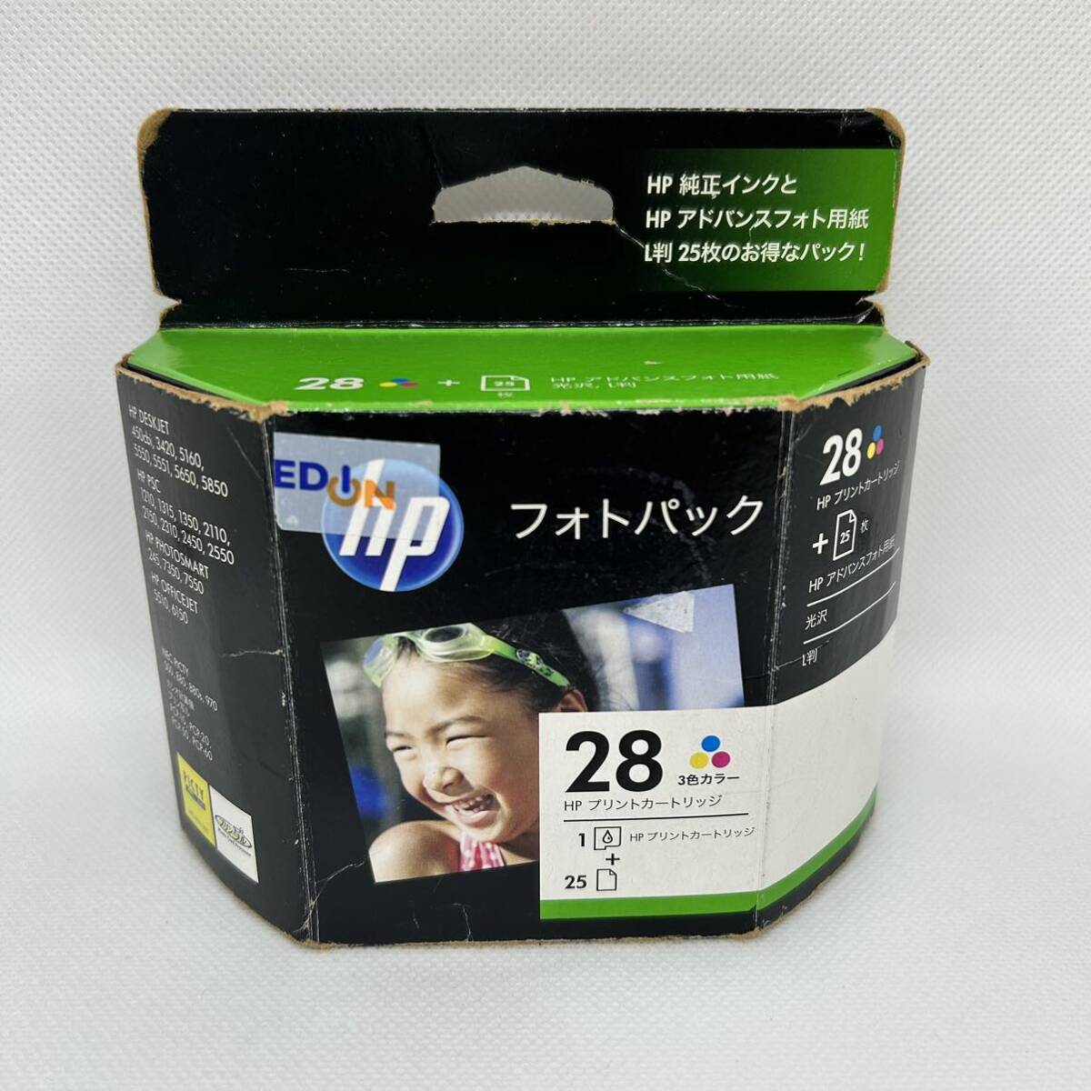 ◇期限2022.01◇ hp 28 3色カラー　純正インクカートリッジ　フォトパック　ヒューレットパッカード