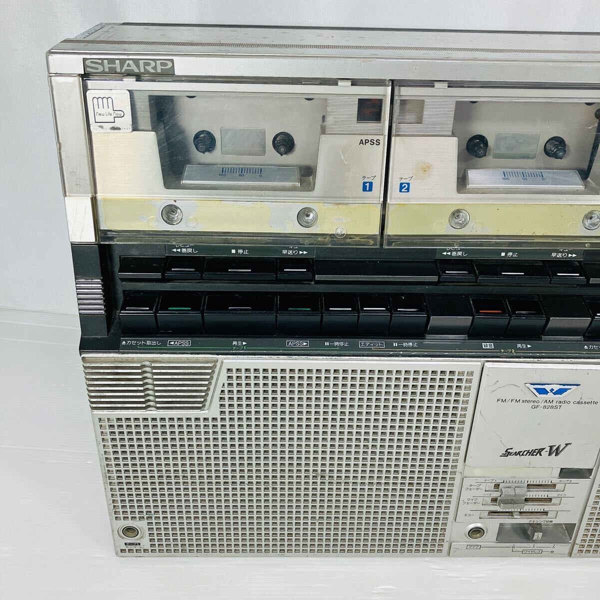 ☆【売り切り!】☆通電OK☆SHARP シャープ ラジカセ ダブル ☆【売り切り!】☆通電OK☆SHARP シャープ ラジカセ ダブル