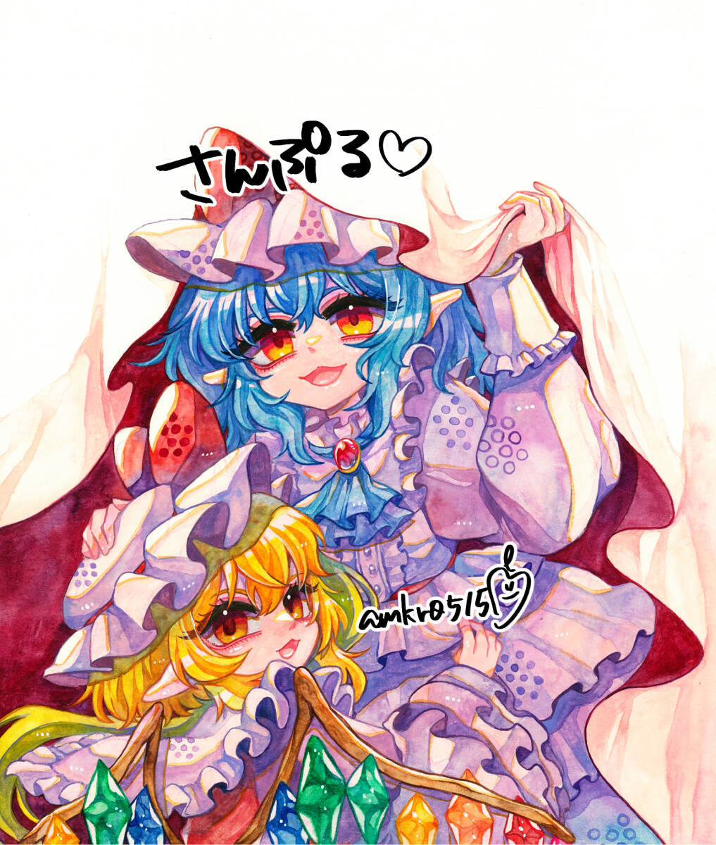手描きイラスト■東方プロジェクト　東方project フランドールスカーレット 手描き イラスト 東方Project フランドール・スカーレット