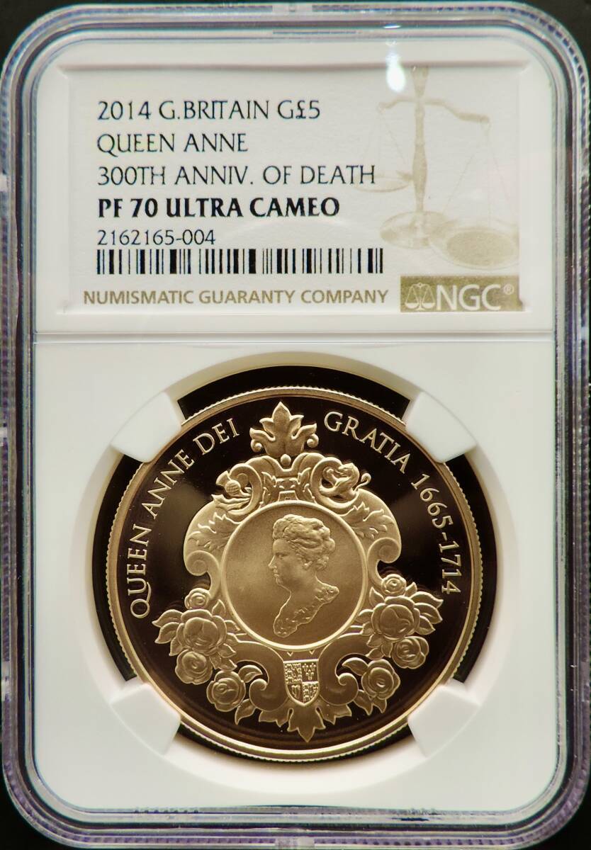 1993 英国 エリザベス2世 戴冠40周年記念 5ポンド 金貨 プルーフ