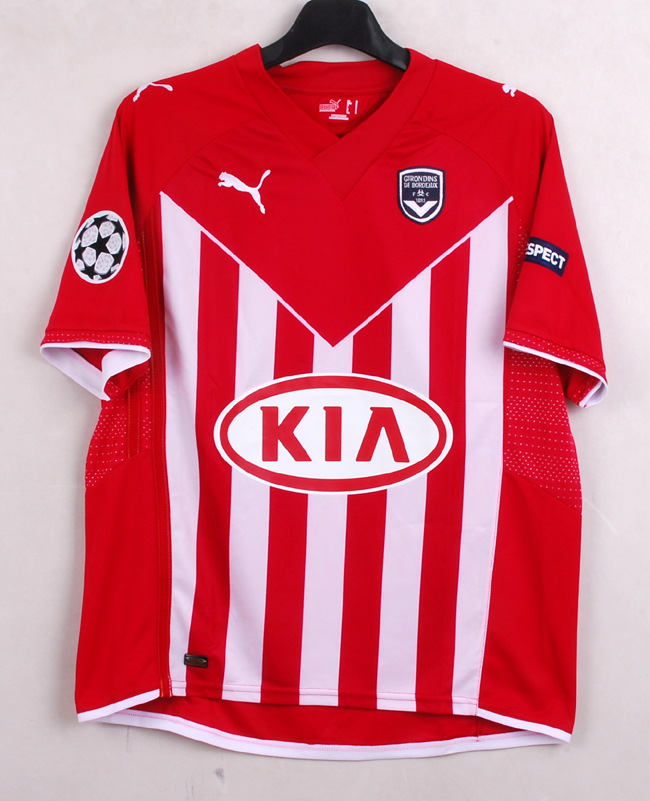 09-10 ボルドーBordeaux Third(3rd) #8 グルキュフ Yoann Gourcuff Puma正規(guī) UEFA CL仕様 L