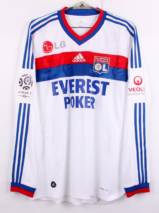 11-12 オリンピック?リヨン(A)#8グルキュフ GOURCUFF 長(zhǎng)袖 adidas正規(guī) リーグ仕様 L